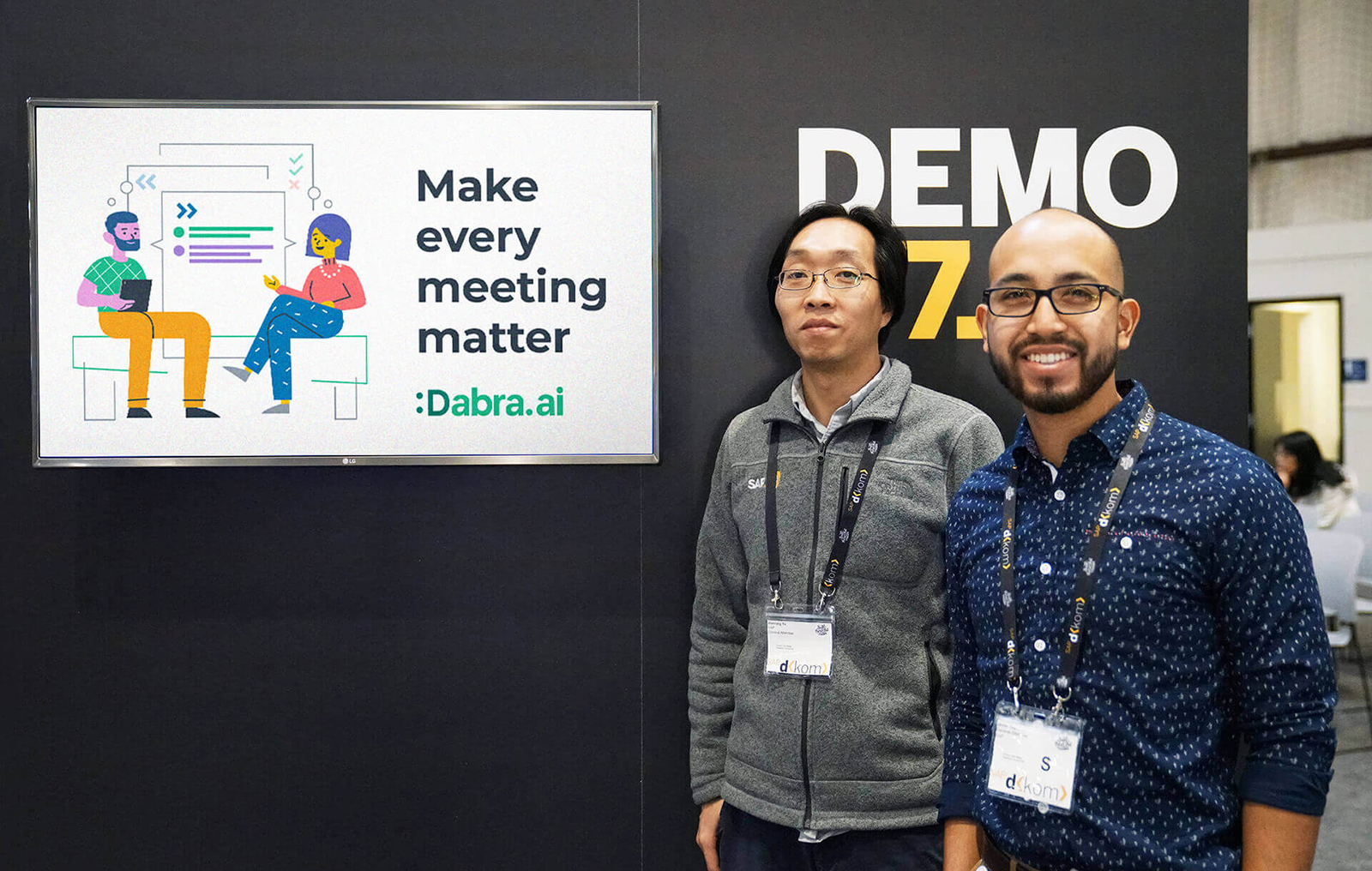 Demoing Dabra during an SAP conference